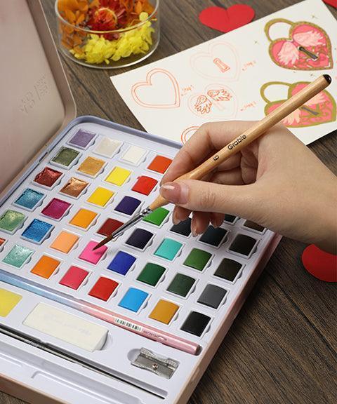 11 Pcs Miniature Detail Paint Brush Set With Natural Wood Handle - Image 9