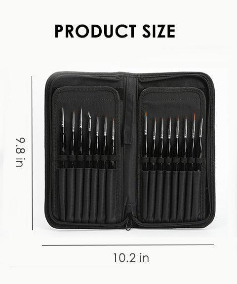 15 Pcs Miniature Detail Brush Set - Image 12