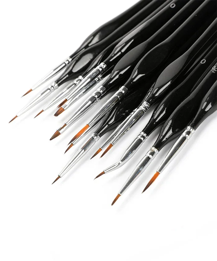 15 Pcs Miniature Detail Brush Set - Image 3