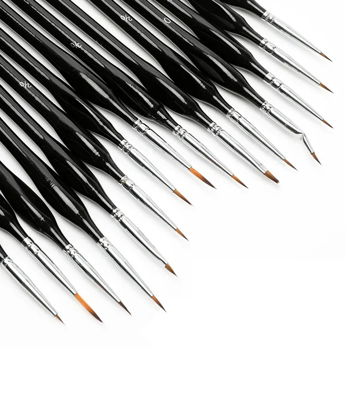 15 Pcs Miniature Detail Brush Set - Image 4
