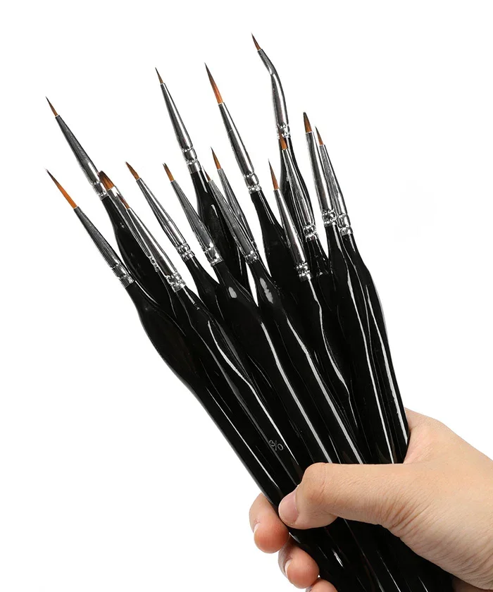 15 Pcs Miniature Detail Brush Set - Image 6