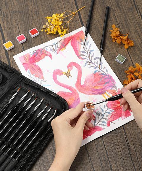 15 Pcs Miniature Detail Brush Set - Image 7