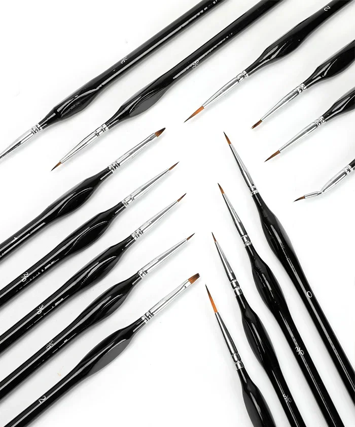 15 Pcs Miniature Detail Brush Set - Image 9