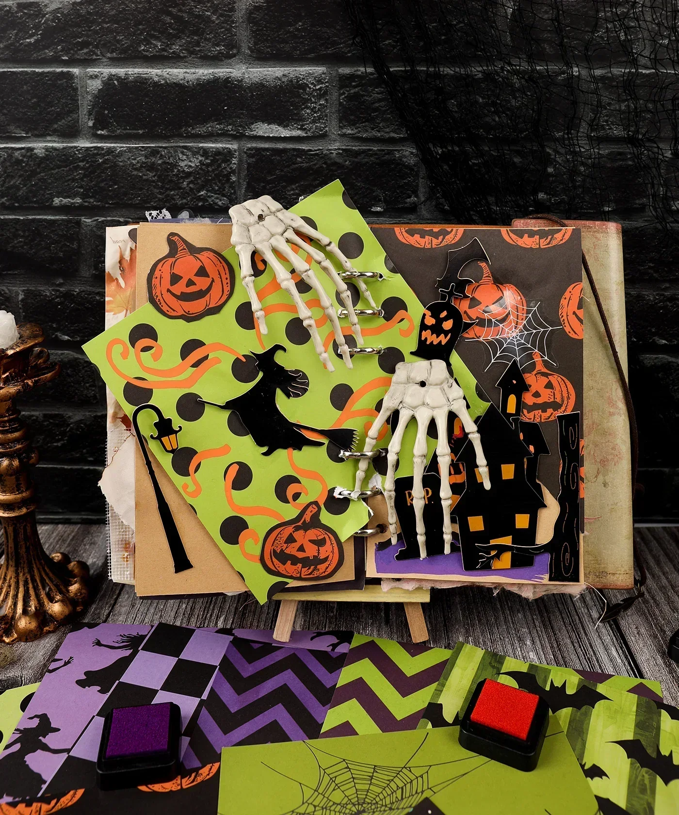 16 Sheets Grabie Exclusive Halloween Party Paper Set - Image 3