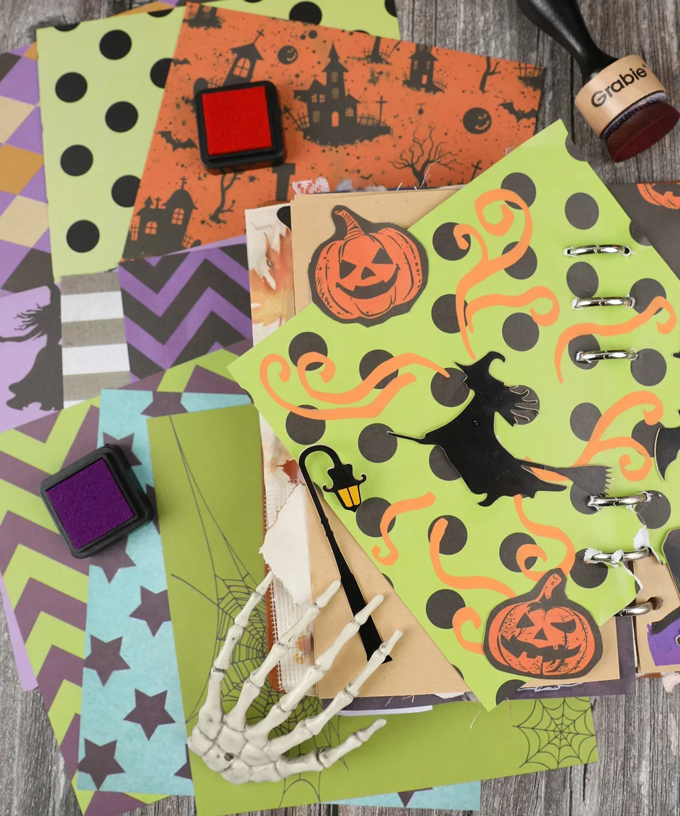 16 Sheets Grabie Exclusive Halloween Party Paper Set - Image 7