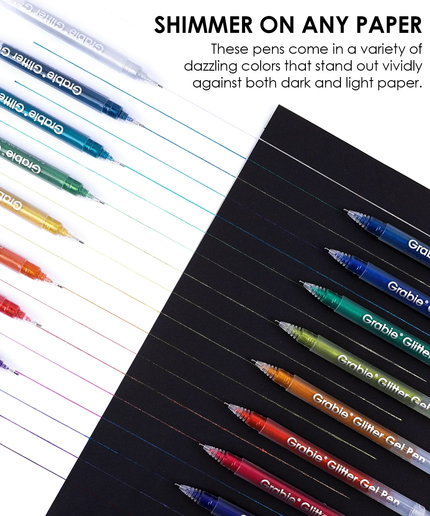 Glitter Gel Ink Pen Set - Image 12