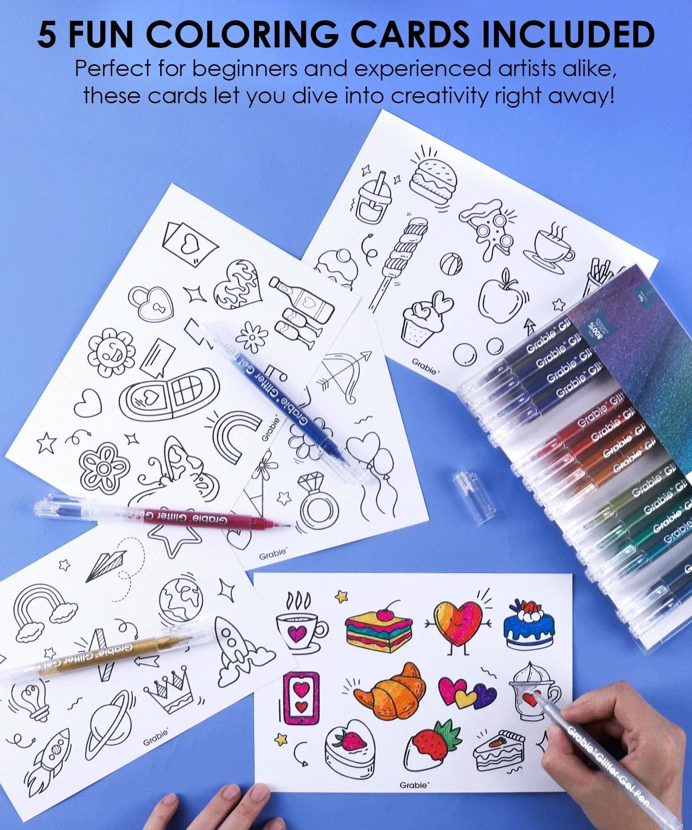 Glitter Gel Ink Pen Set - Image 13