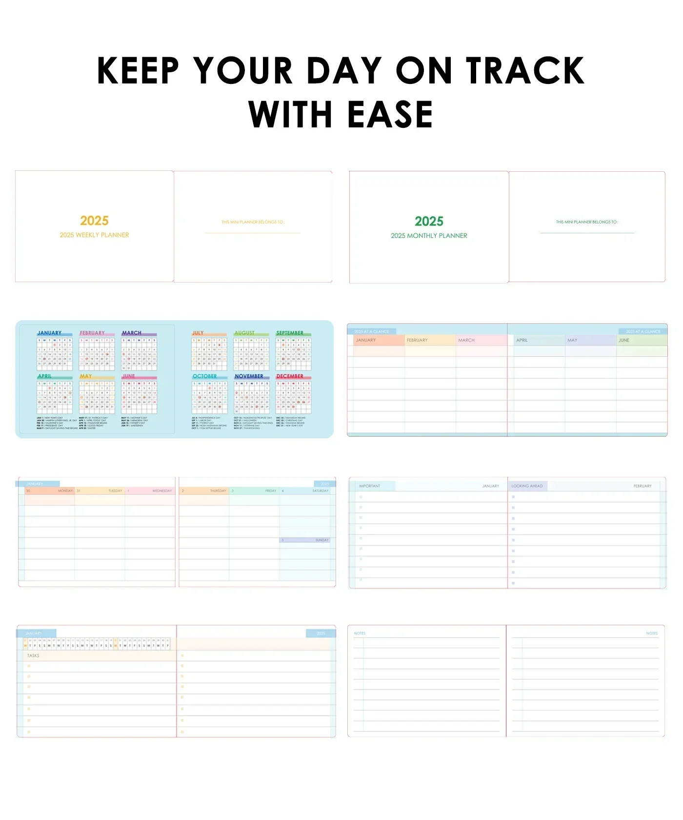 2-IN-1 2025 Monthly & Weekly Planner - Image 8