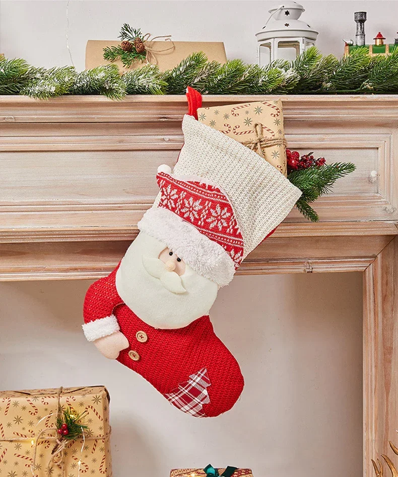 2 Pcs Large Size Christmas Stockings For Gift - Image 5