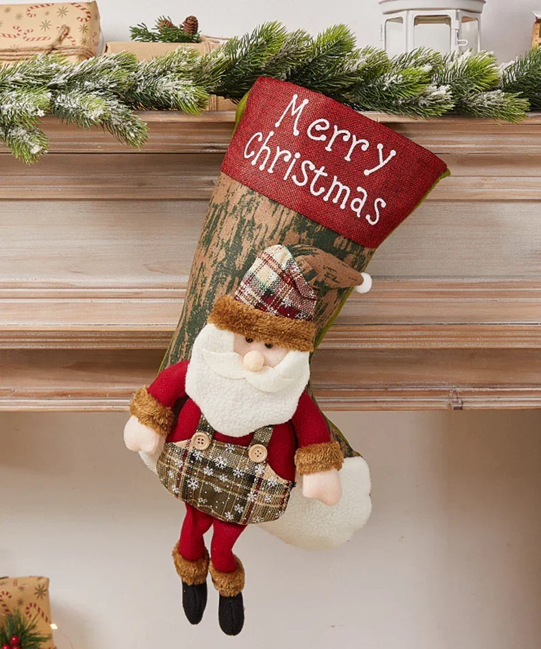 2 Pcs Large Size Christmas Stockings For Gift - Image 8