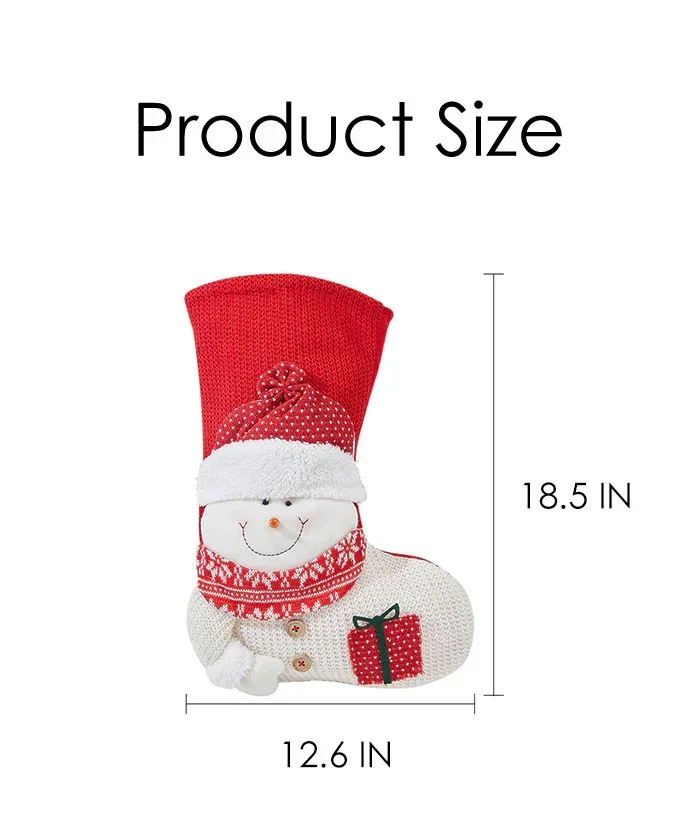 2 Pcs Large Size Christmas Stockings For Gift - Image 9