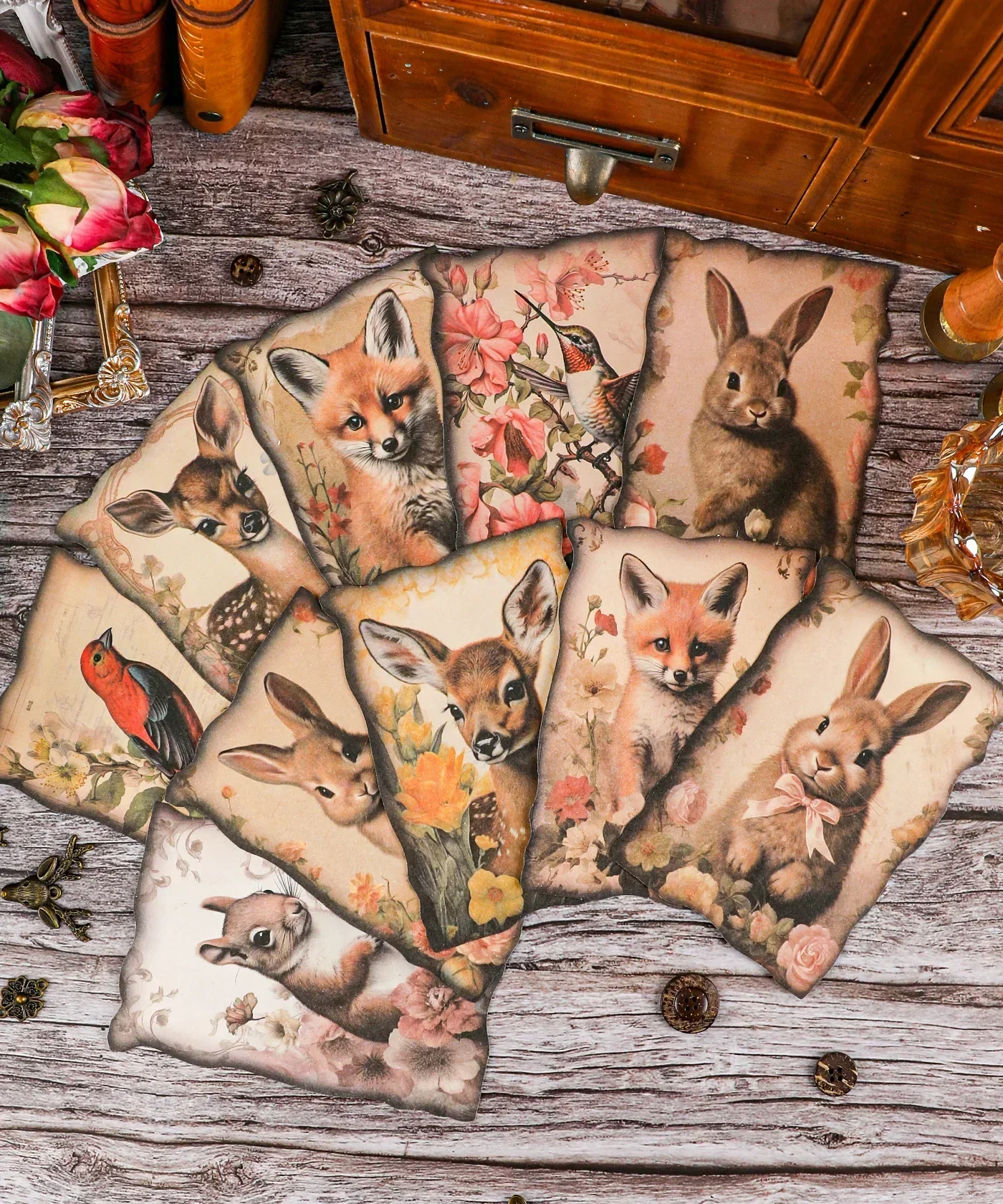 20 Sheets Grabie Exclusive Silent Woodland Paper Set - Image 3