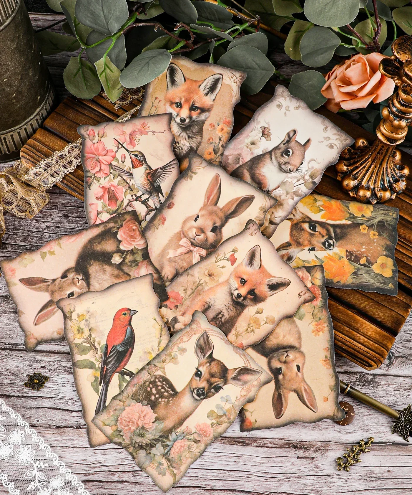 20 Sheets Grabie Exclusive Silent Woodland Paper Set - Image 5