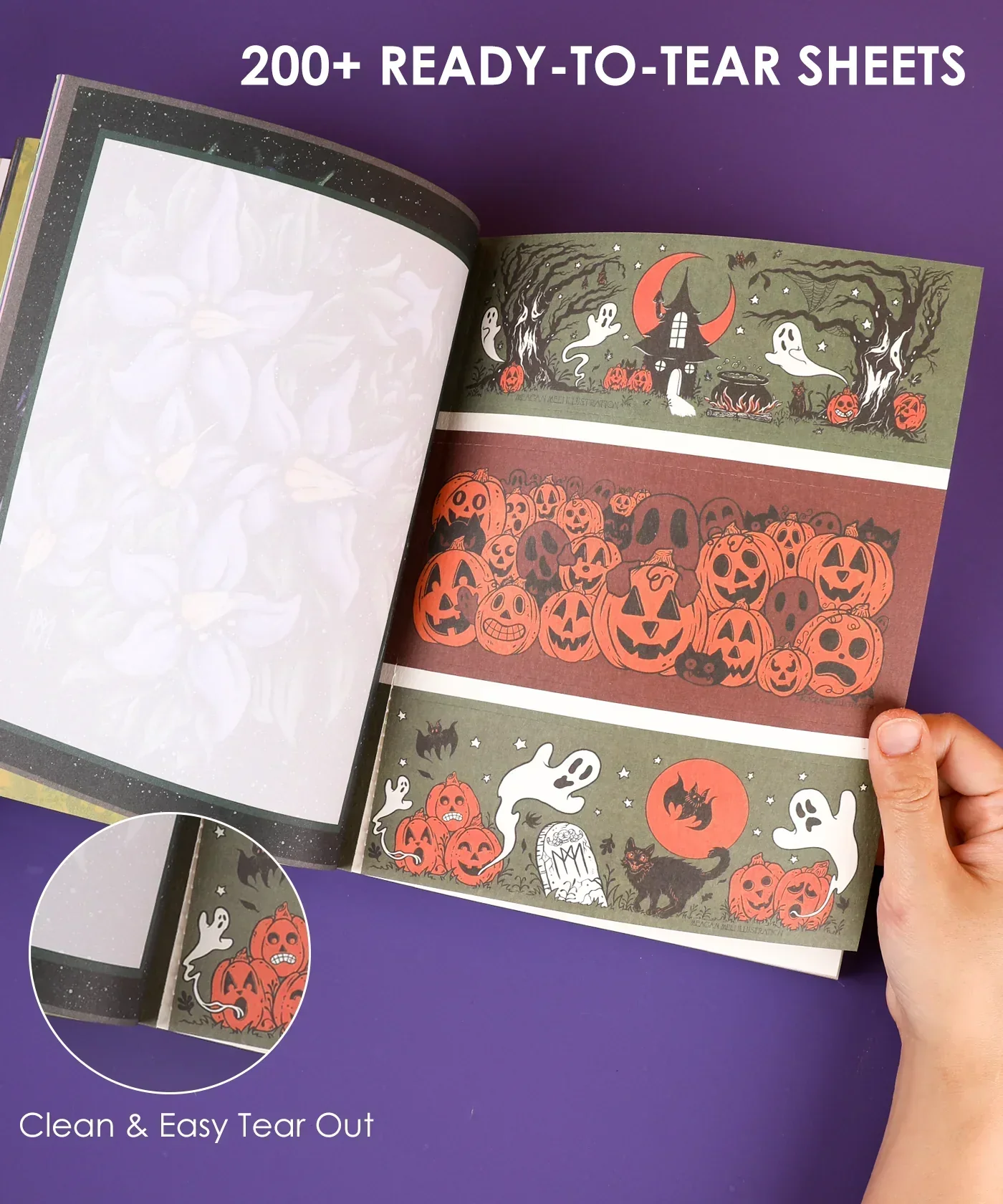 200+ Pages Halloween Party Night Collage Activity Book - Image 8