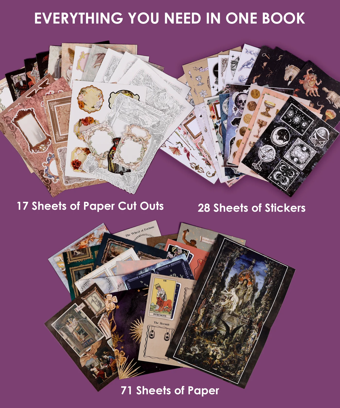 200+ Pages The Mystic Realm Collage Activity Book - Image 3