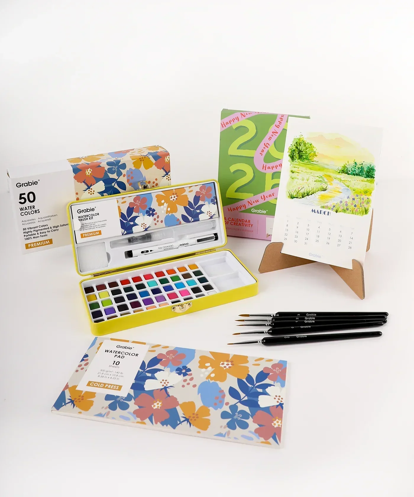 2026 Watercolor Calendar & Creative Tools Set - Image 2