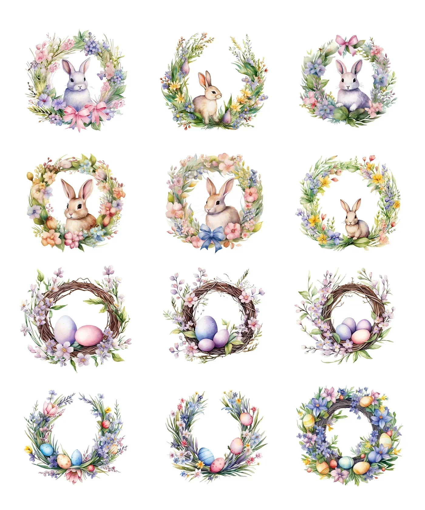 24 Pcs Grabie Exclusive Bunnies and Blooms Sticker Set - Image 8
