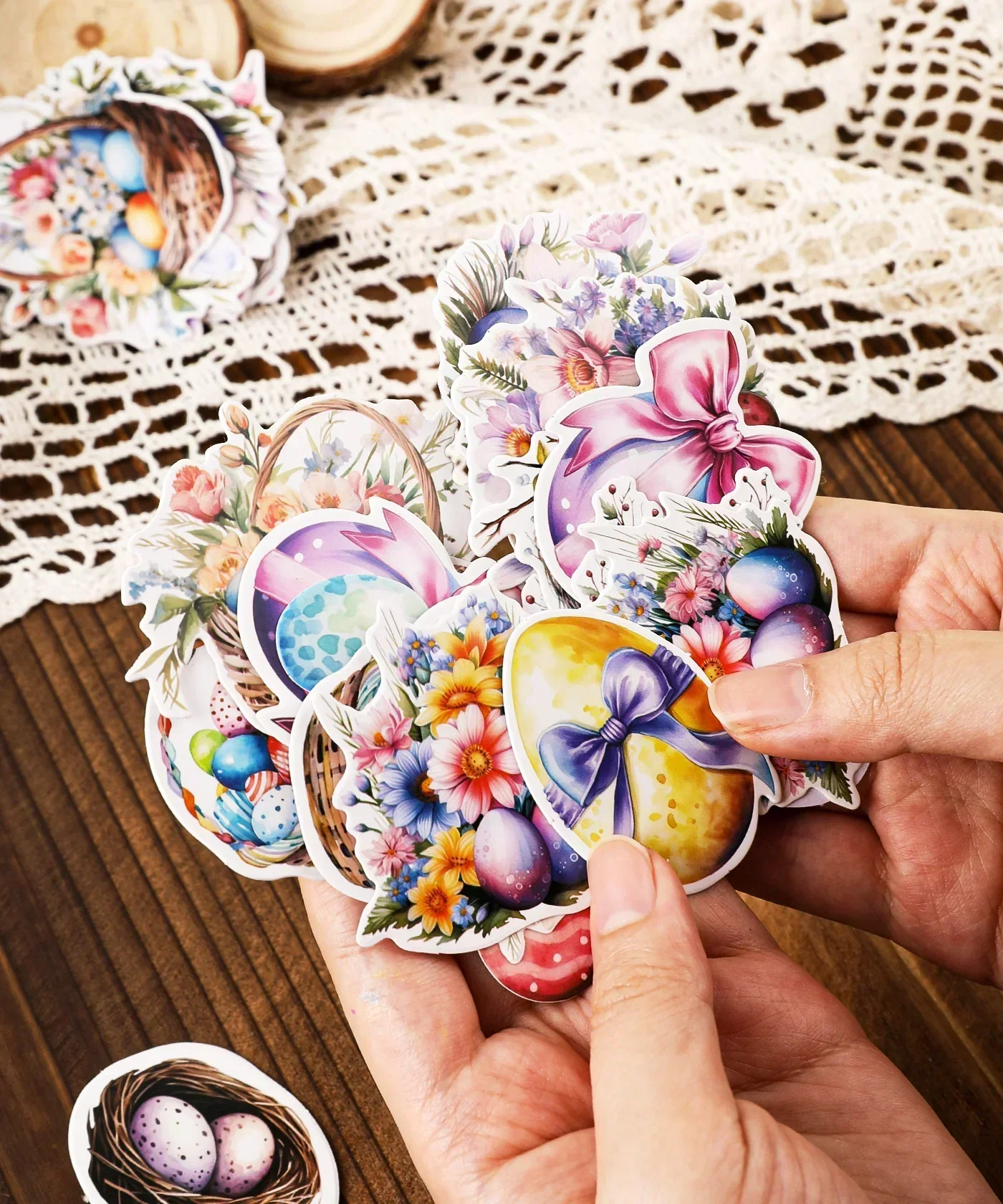 52 Pcs Grabie Exclusive Hoppy Easter Sticker Set - Image 2