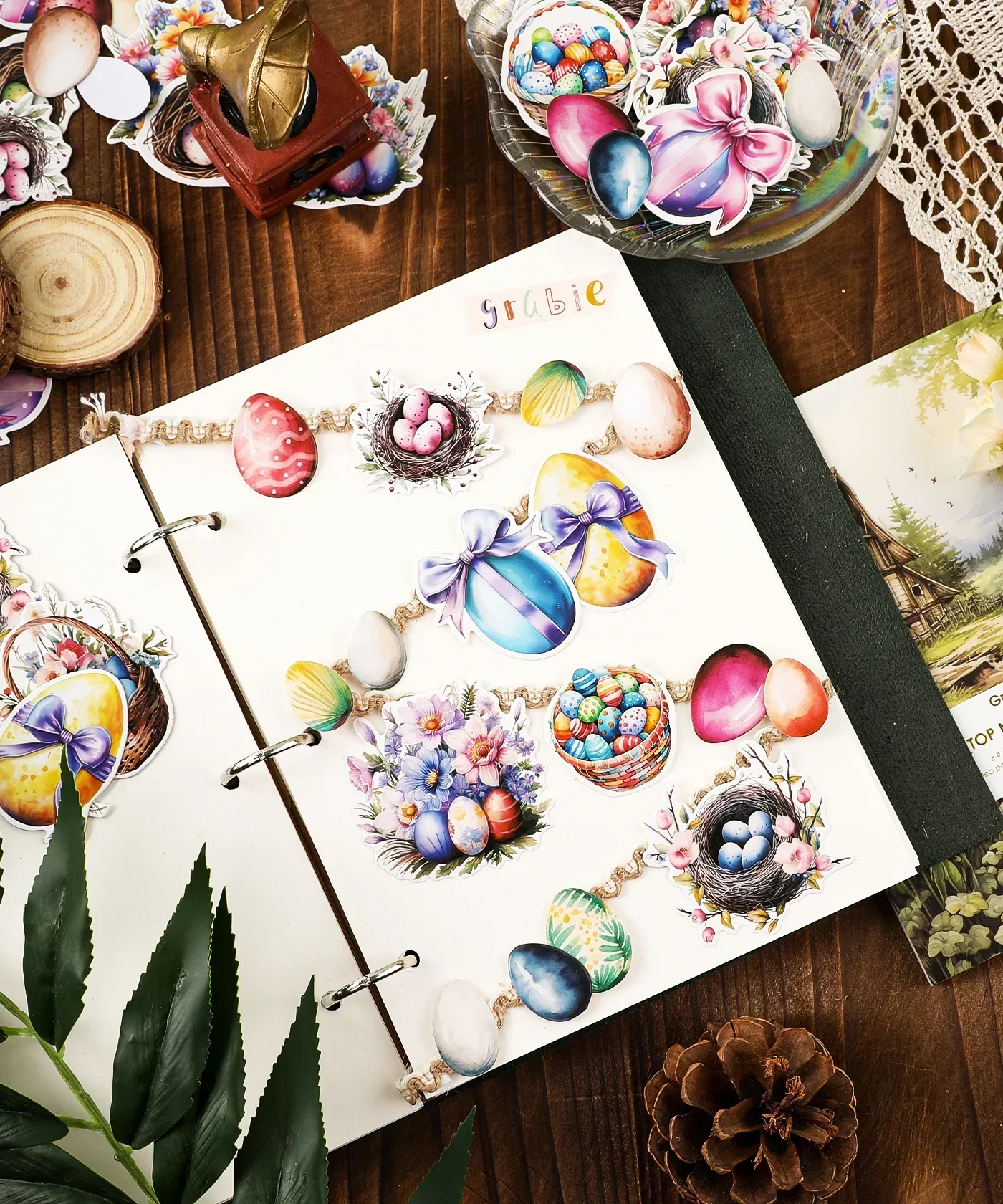 52 Pcs Grabie Exclusive Hoppy Easter Sticker Set - Image 6