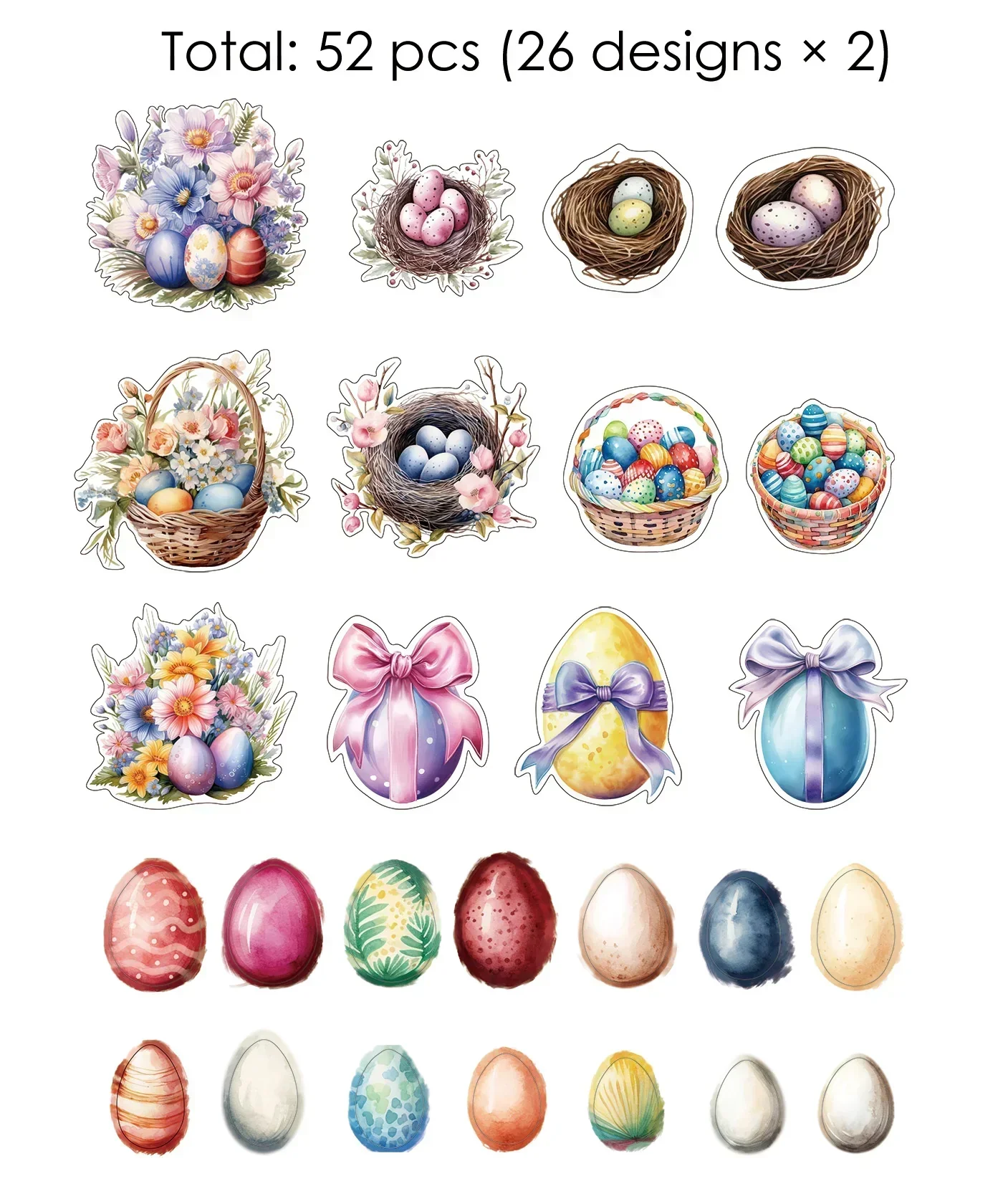52 Pcs Grabie Exclusive Hoppy Easter Sticker Set - Image 8