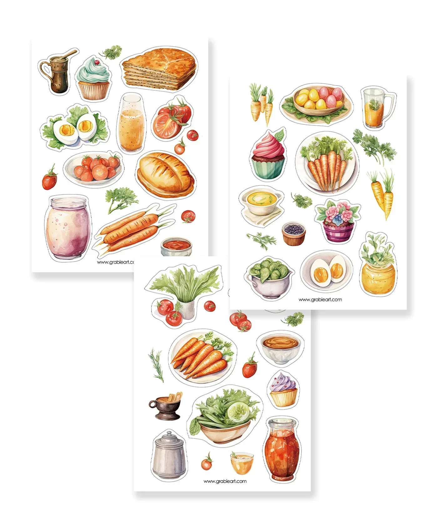 6 Sheets Grabie Exclusive Farmer's Market Sticker Set - Image 2