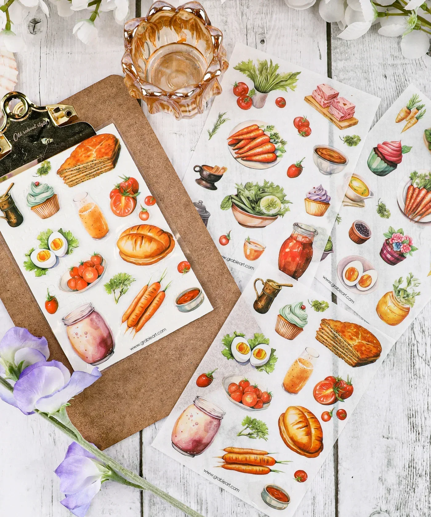 6 Sheets Grabie Exclusive Farmer's Market Sticker Set - Image 3