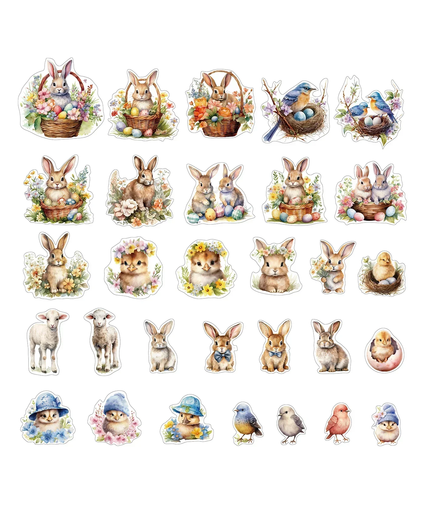 60 Pcs Grabie Exclusive The Magic Of Easter Sticker Set - Image 2
