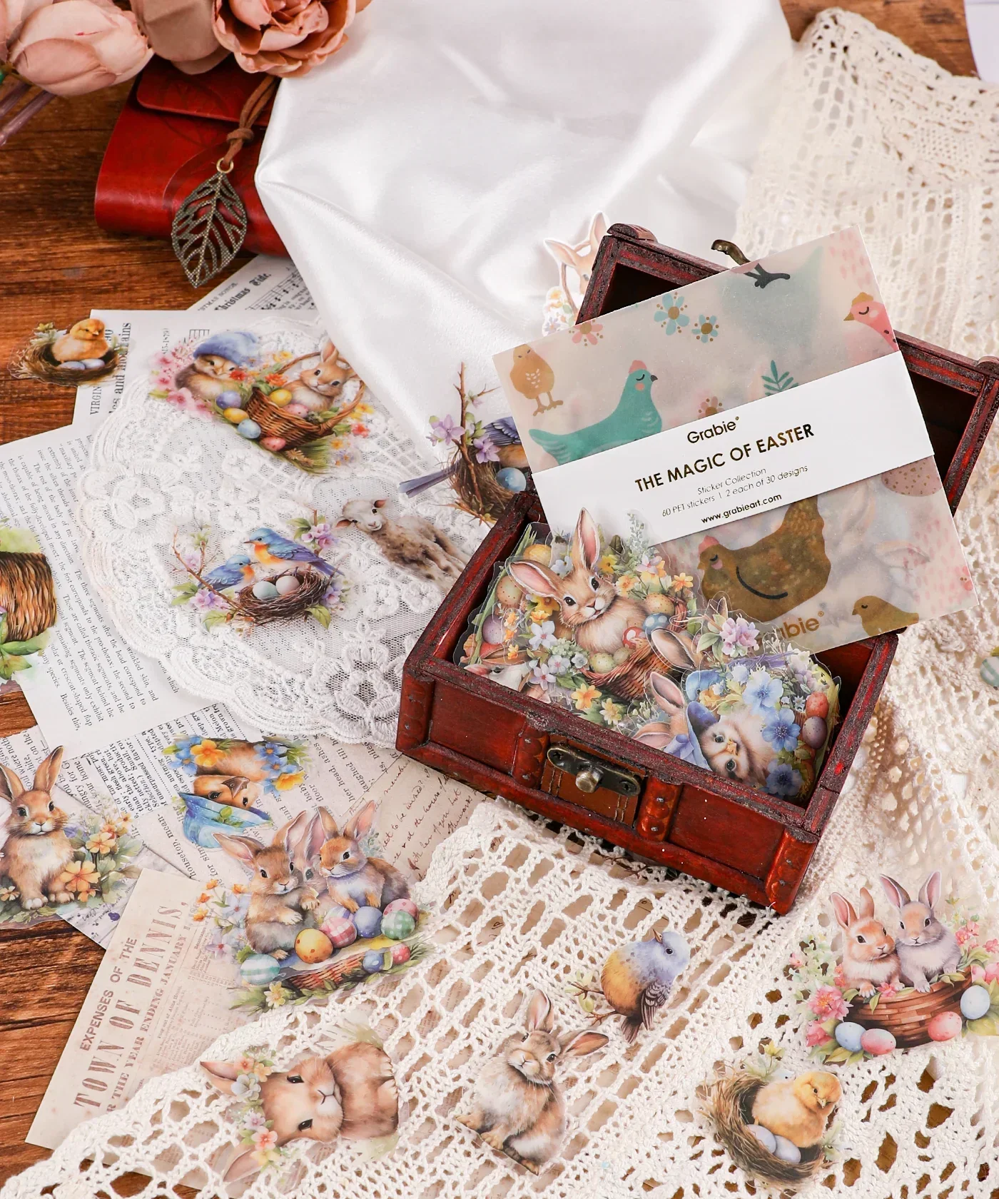 60 Pcs Grabie Exclusive The Magic Of Easter Sticker Set - Image 8