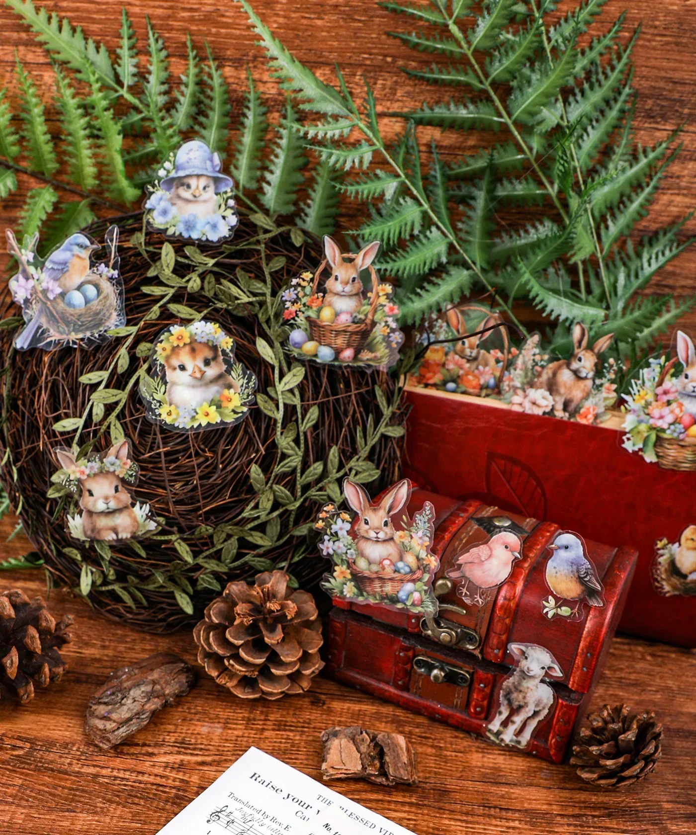 60 Pcs Grabie Exclusive The Magic Of Easter Sticker Set - Image 9
