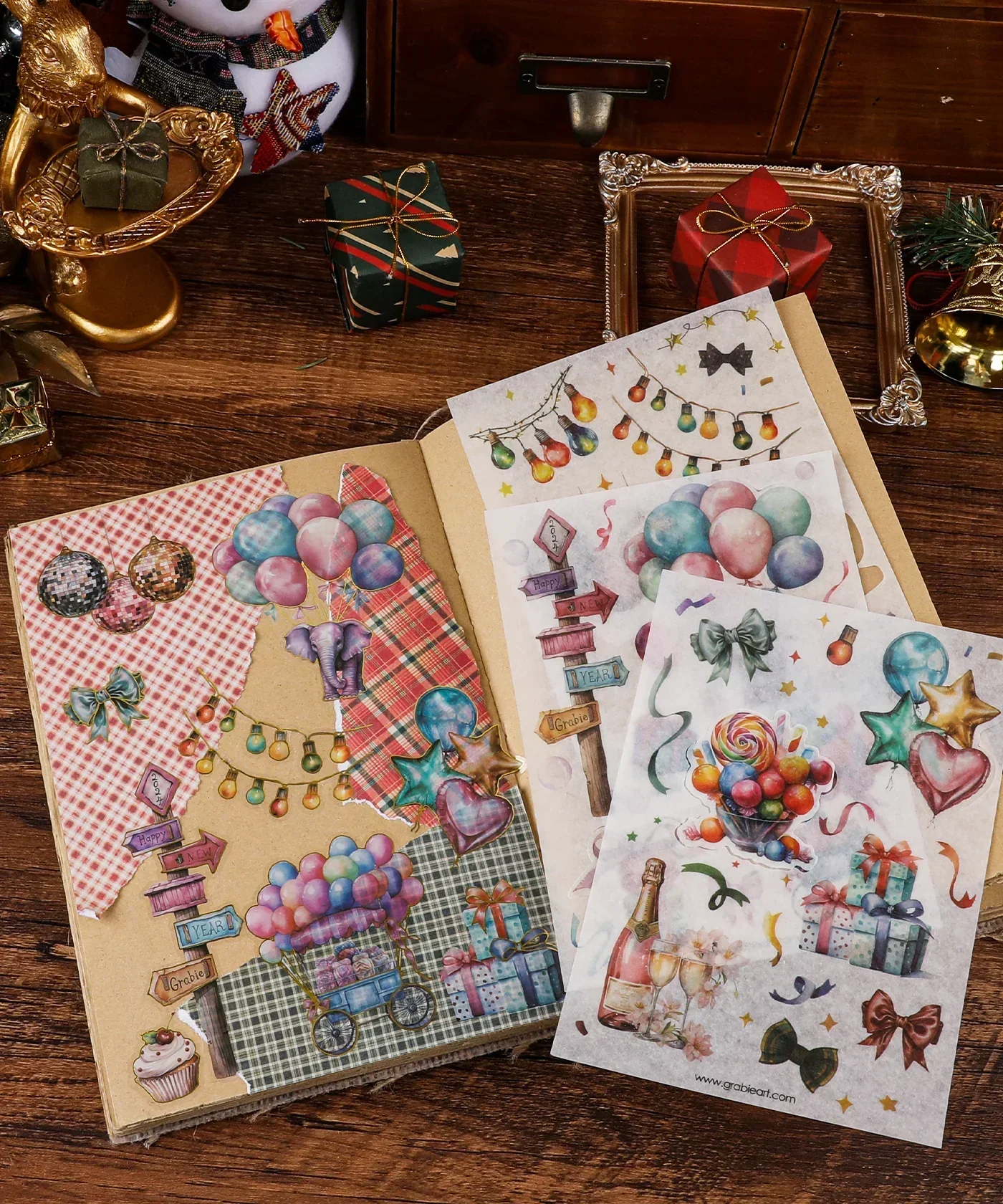8 Sheets Grabie Exclusive New Year Sticker Set - Image 7