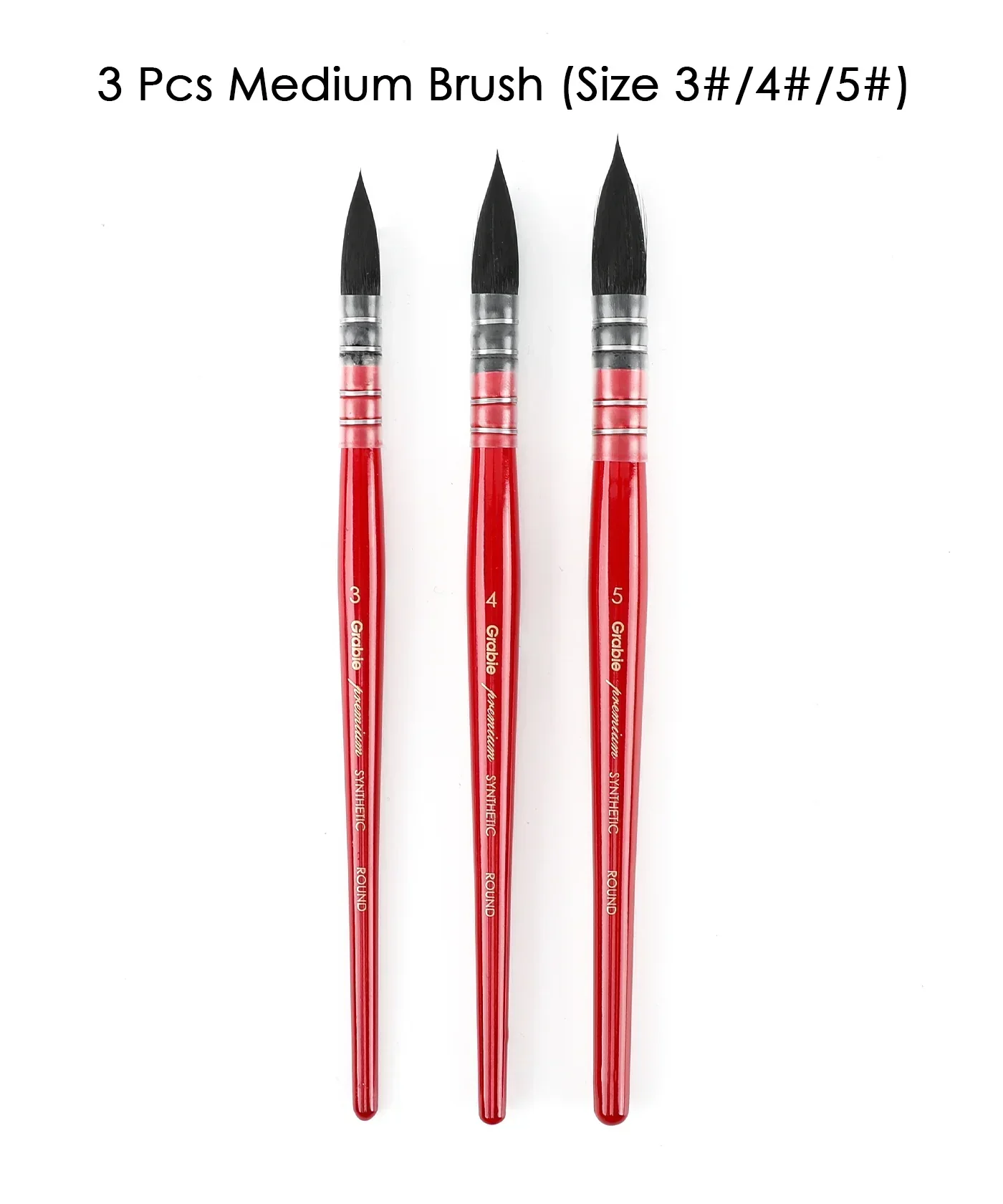 Professional Synthetic Quill Paint Brush Set Of 9 - Image 12
