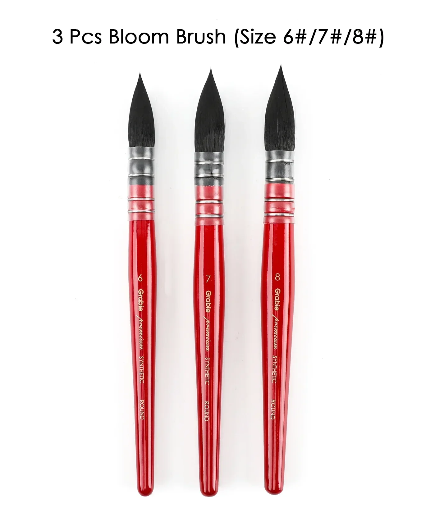 Professional Synthetic Quill Paint Brush Set Of 9 - Image 13