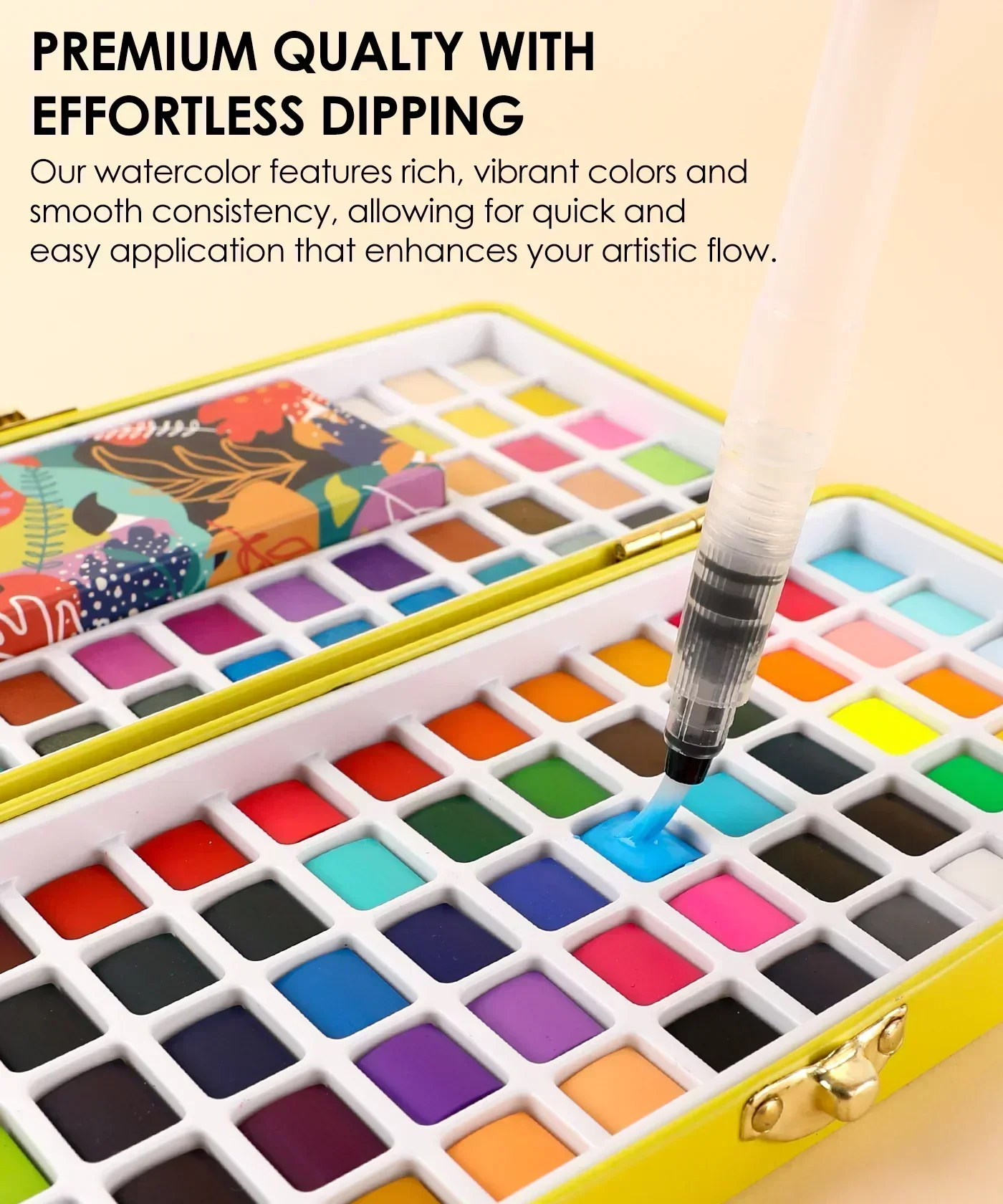 Watercolor Set of 100 With 11 Pcs Miniature Detail Paint Brushes - Image 12