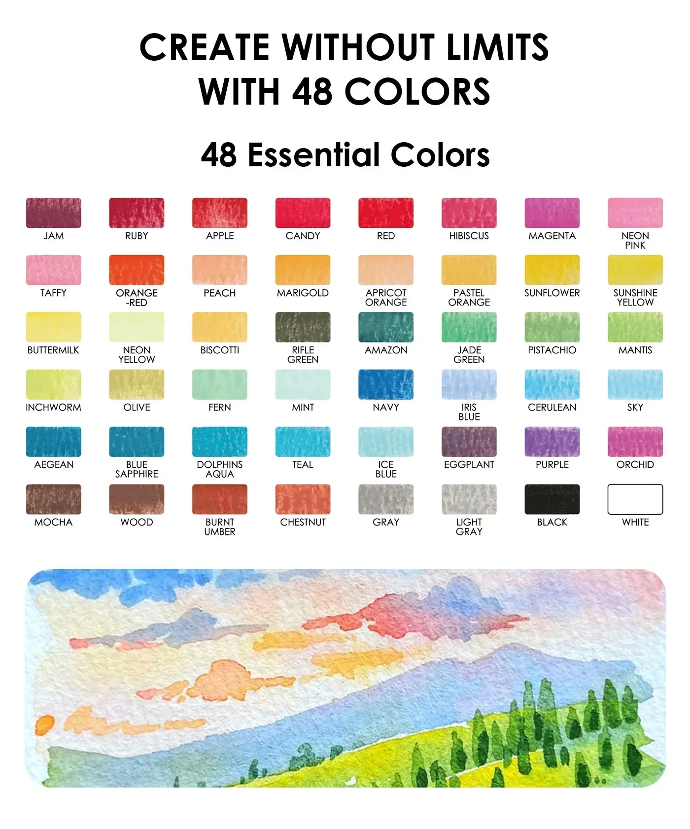 All-In-One Watercolor Set of 48 - Image 3
