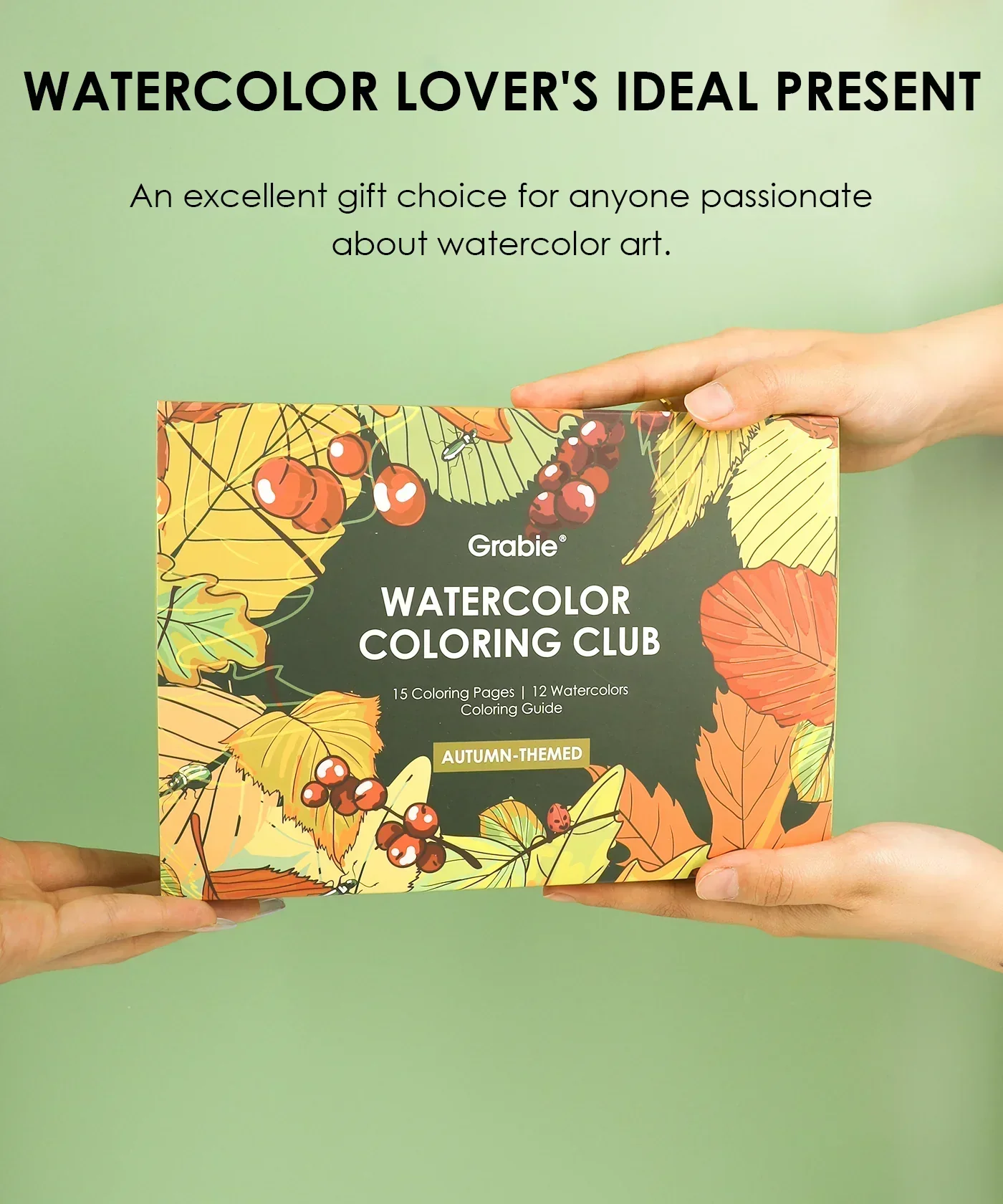 Autumn-Themed Watercolor Coloring Club Box - Image 10