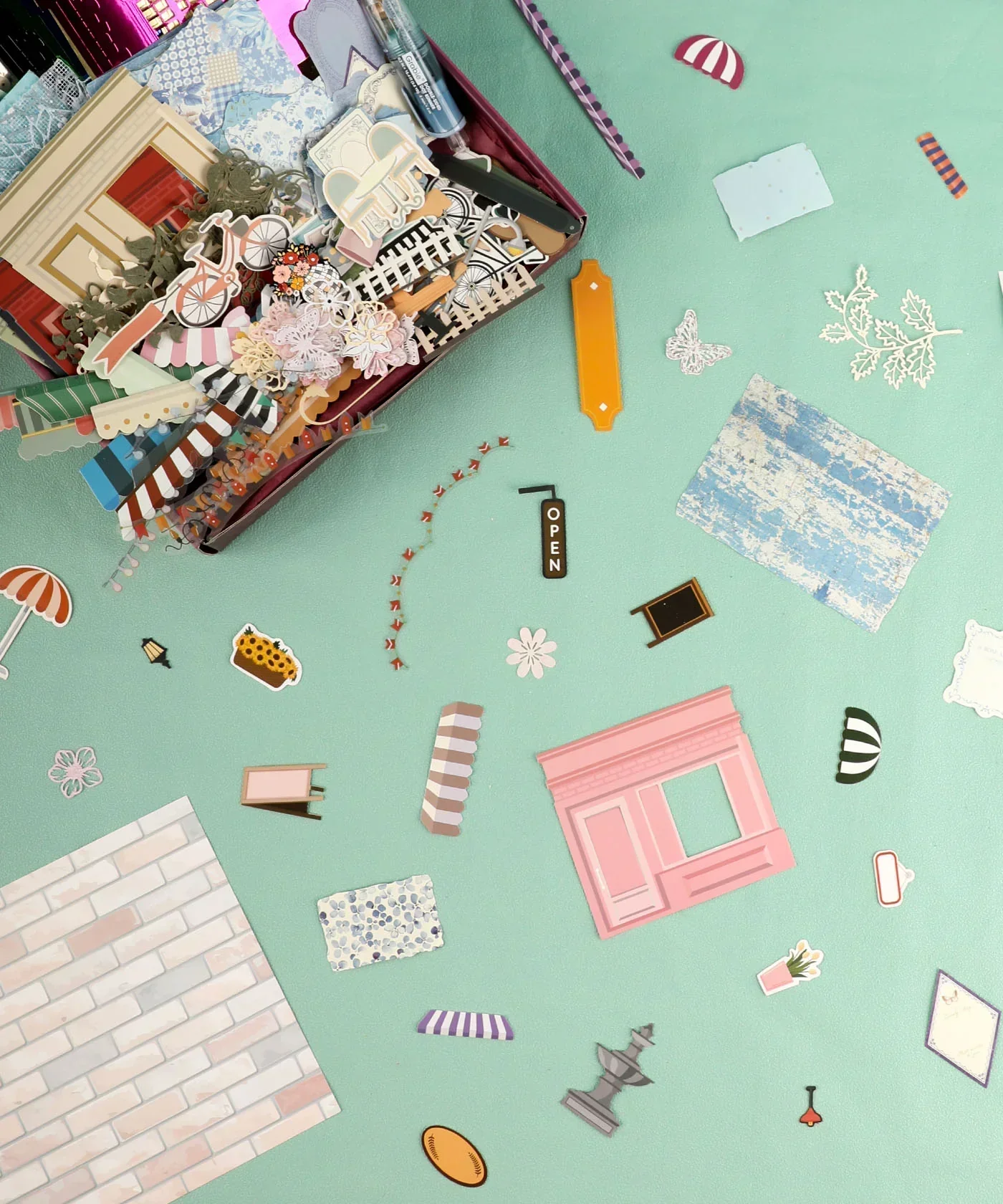 Cozy Pop Stores-Themed Grabie Scrapbook Club Box - Image 4