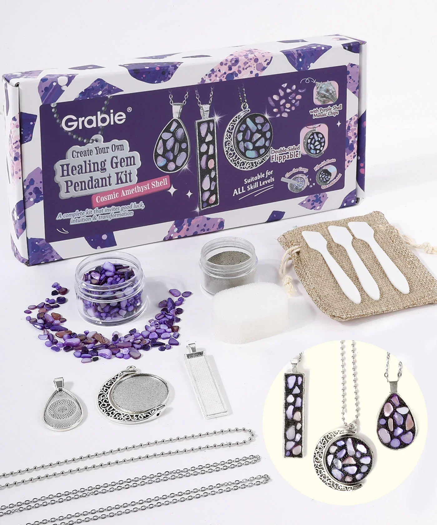 Create Your Own Healing Gem Pendant Kit - Image 6