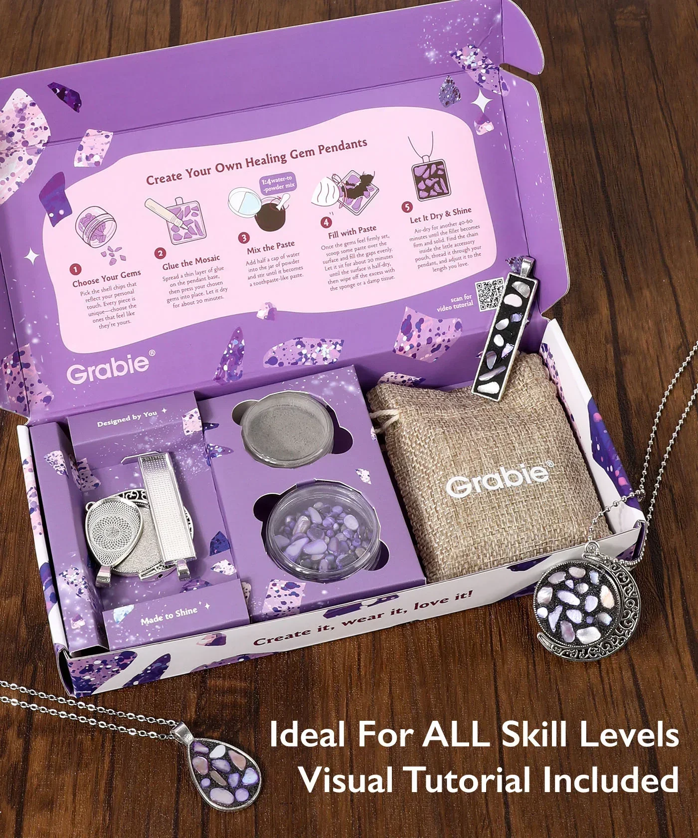 Create Your Own Healing Gem Pendant Kit - Image 8