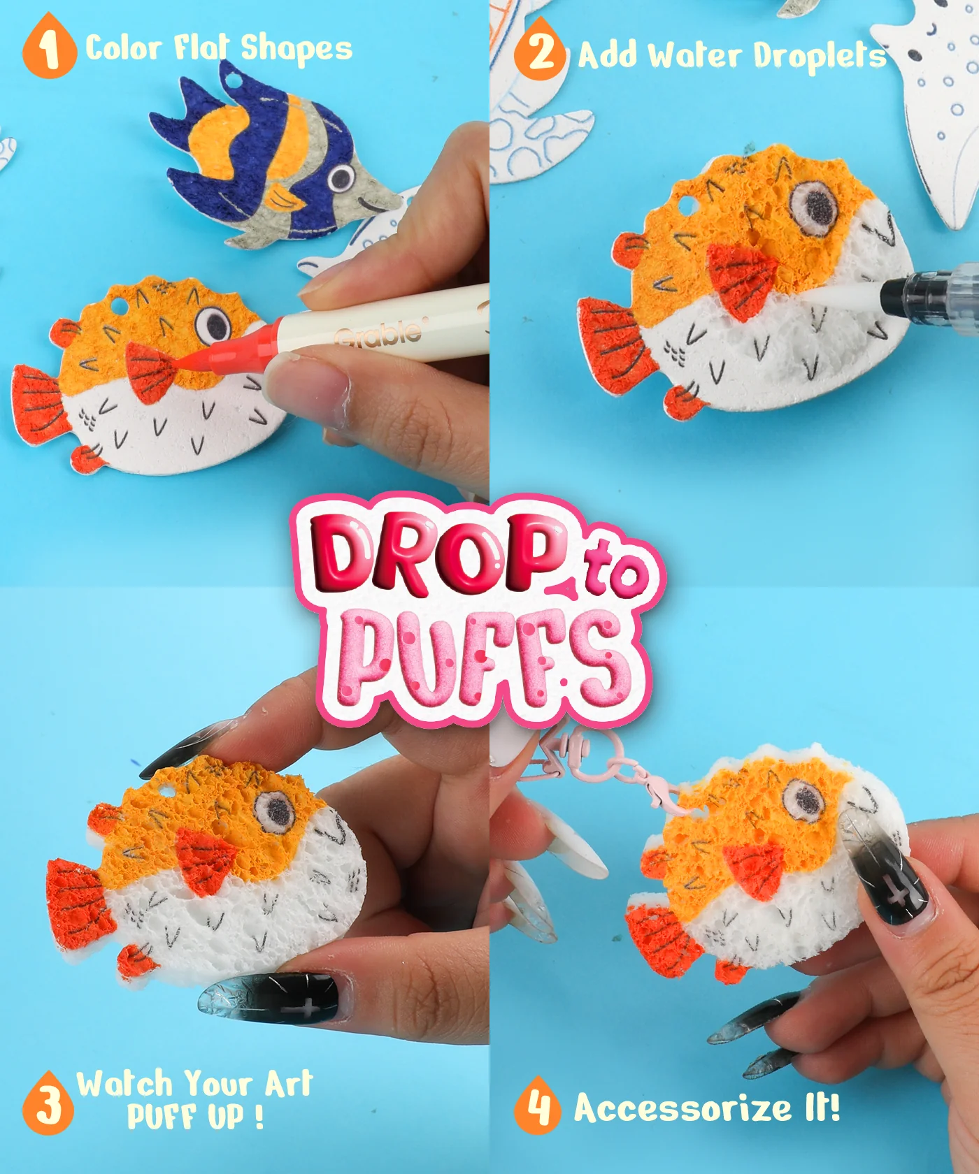 Drop to Puff 3D Sponge Art Kit - Image 14