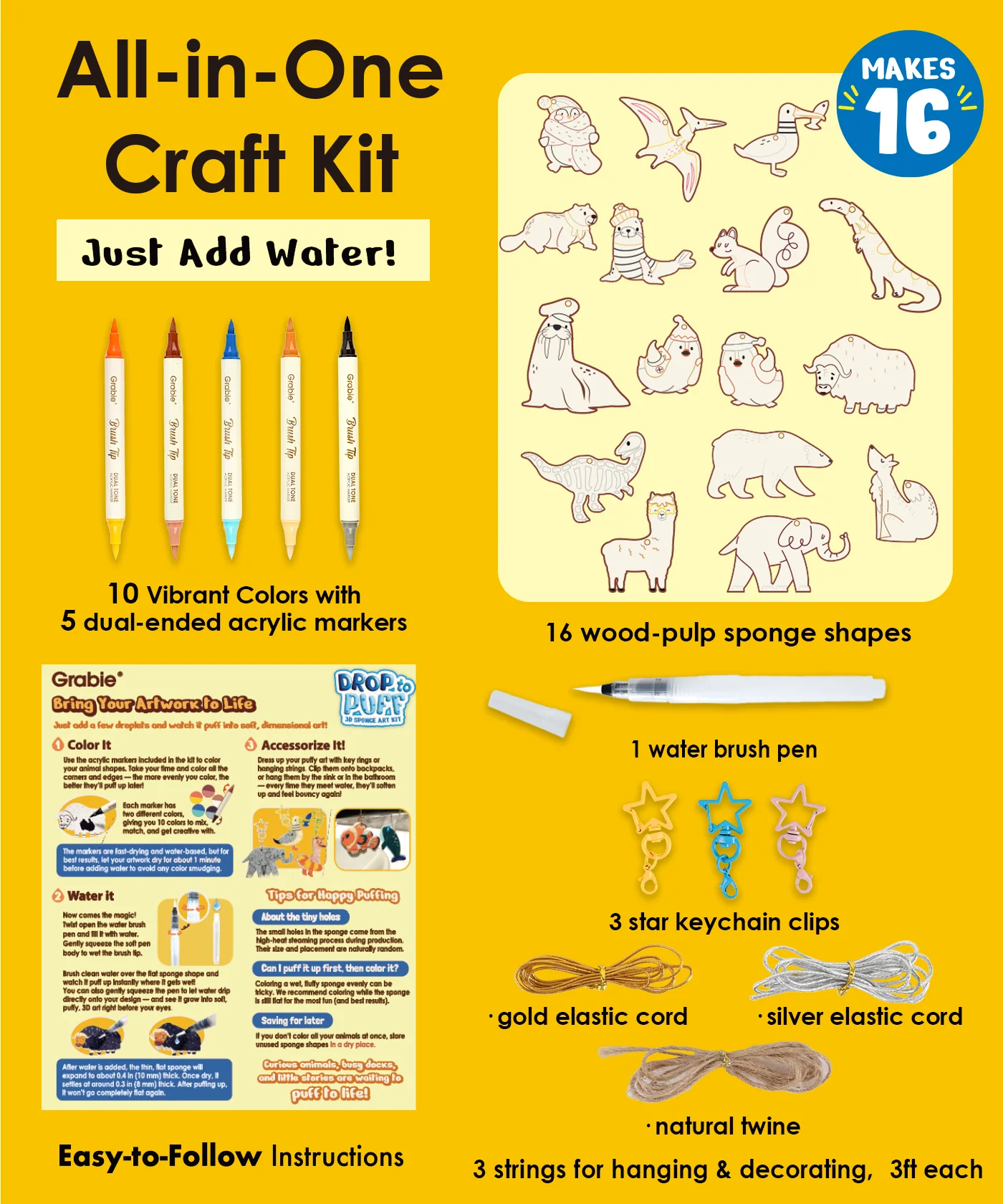 Drop to Puff 3D Sponge Art Kit - Image 30