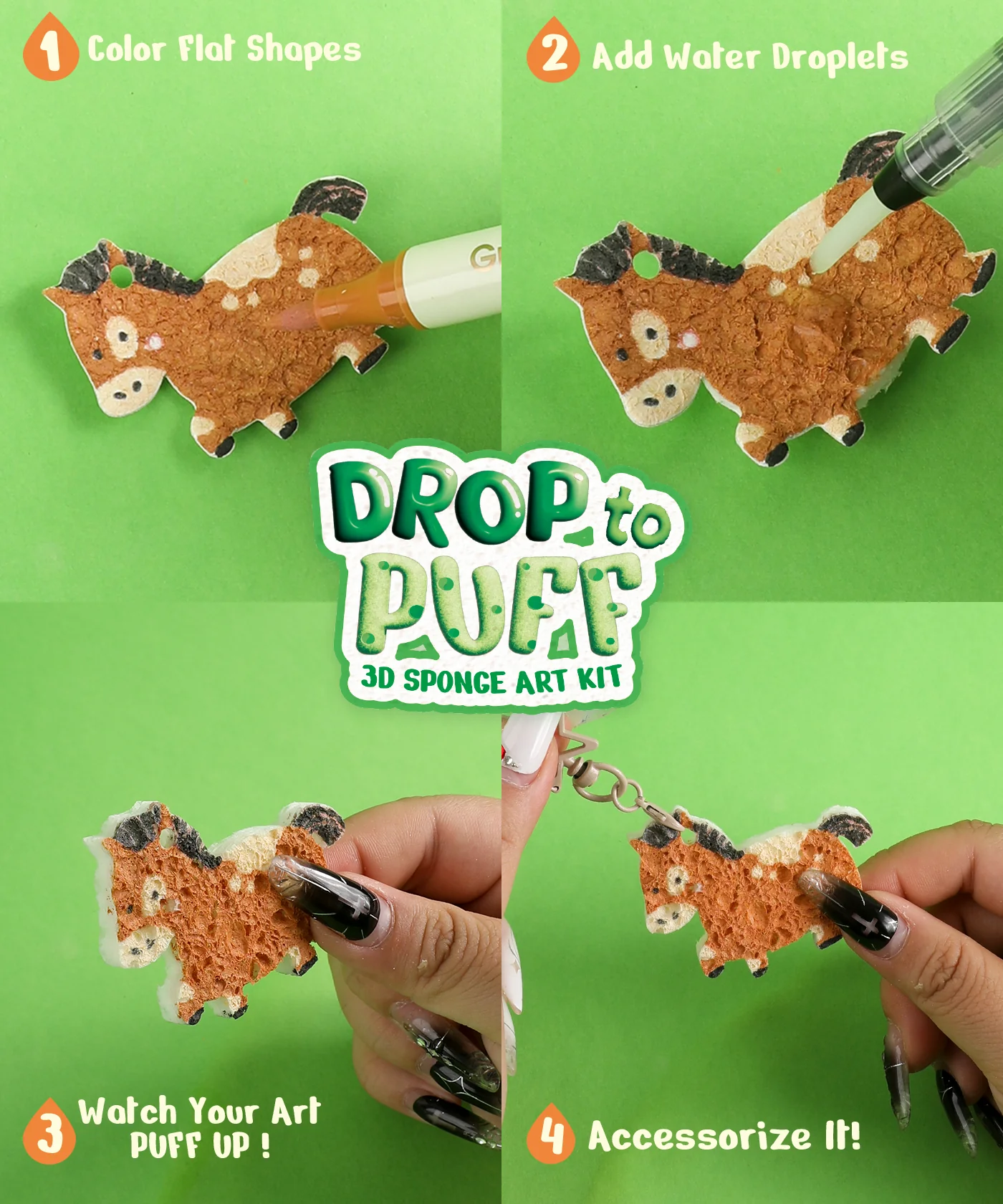 Drop to Puff 3D Sponge Art Kit - Image 5