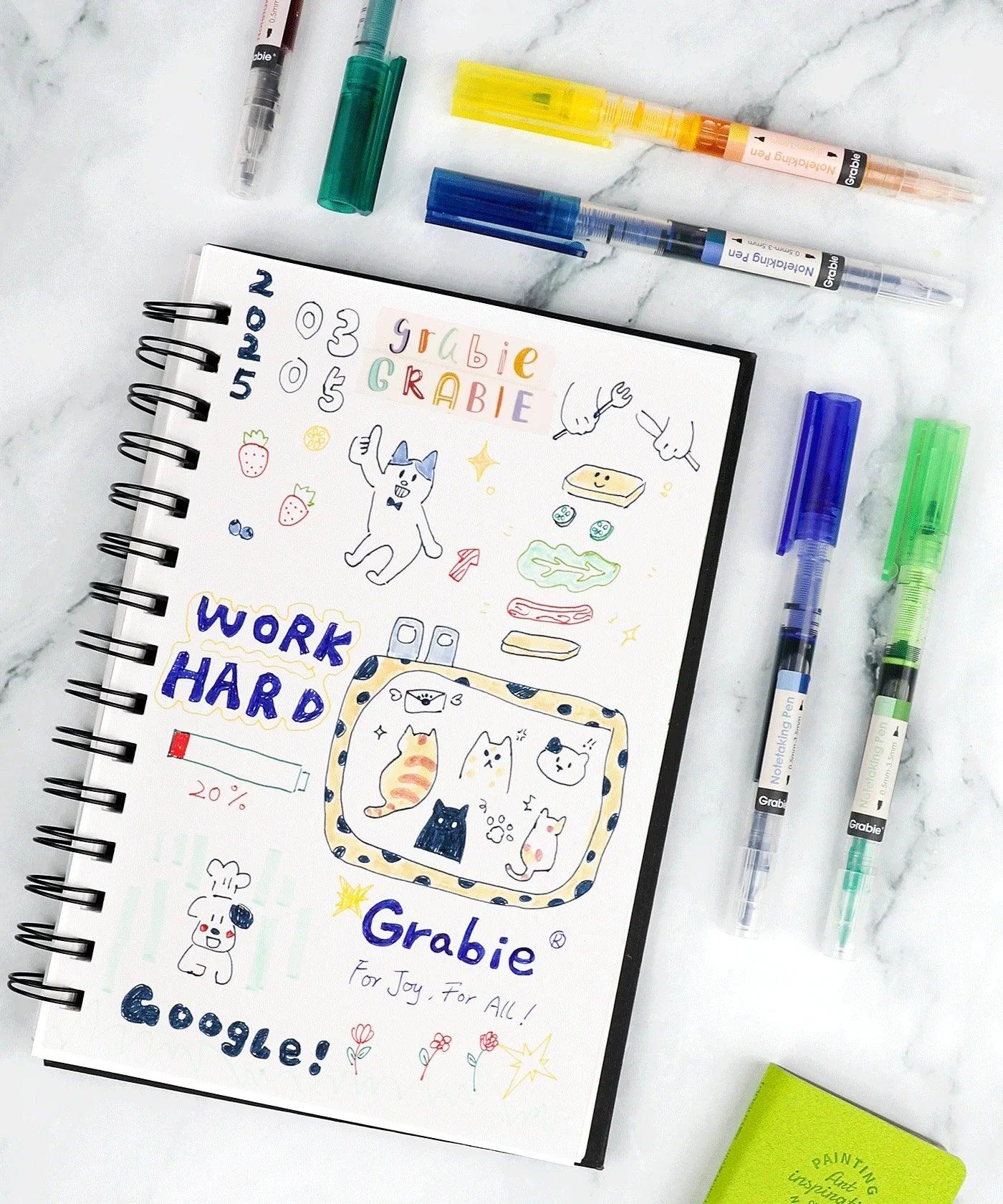 Dual-Tip Notetaking Pen Set Of 6 - Image 10
