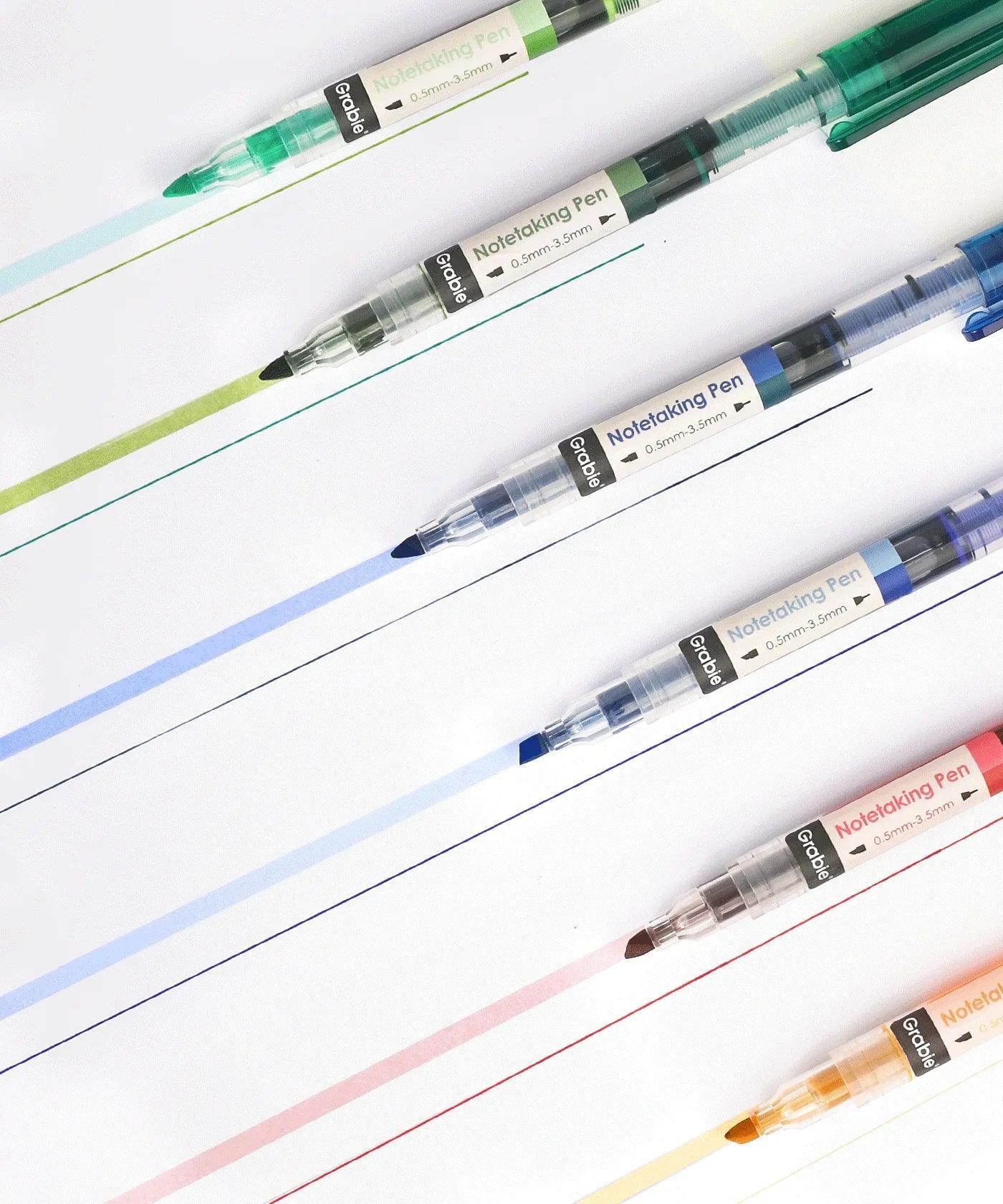 Dual-Tip Notetaking Pen Set Of 6 - Image 7