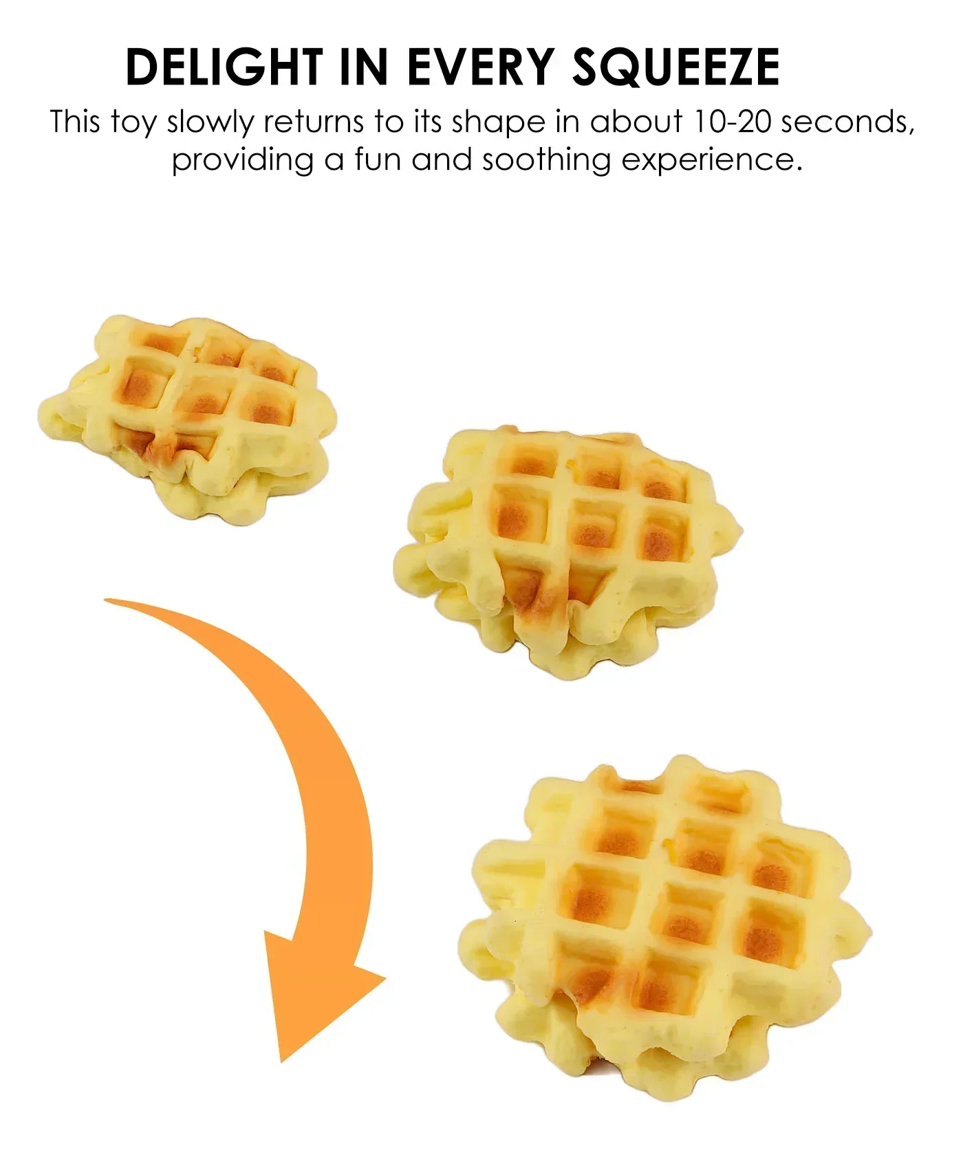 Feel-Good Stress Relief Foam Squishy - Waffle Sandwich - Image 4