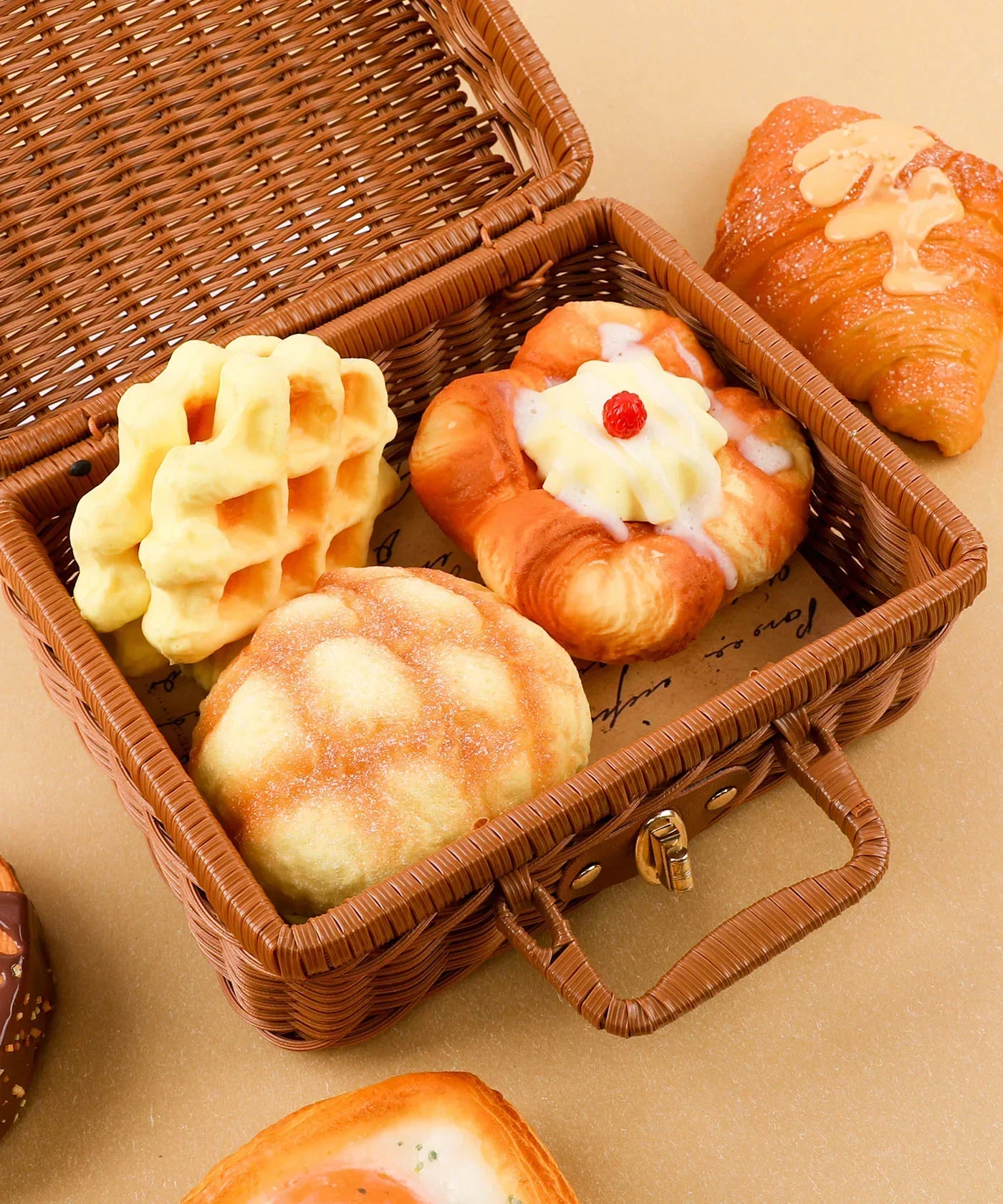 Feel-Good Stress Relief Foam Squishy - Waffle Sandwich - Image 6