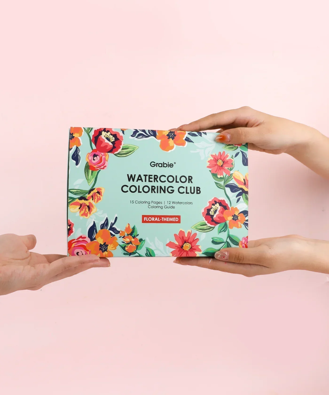Floral-Themed Watercolor Coloring Club Box - Image 10