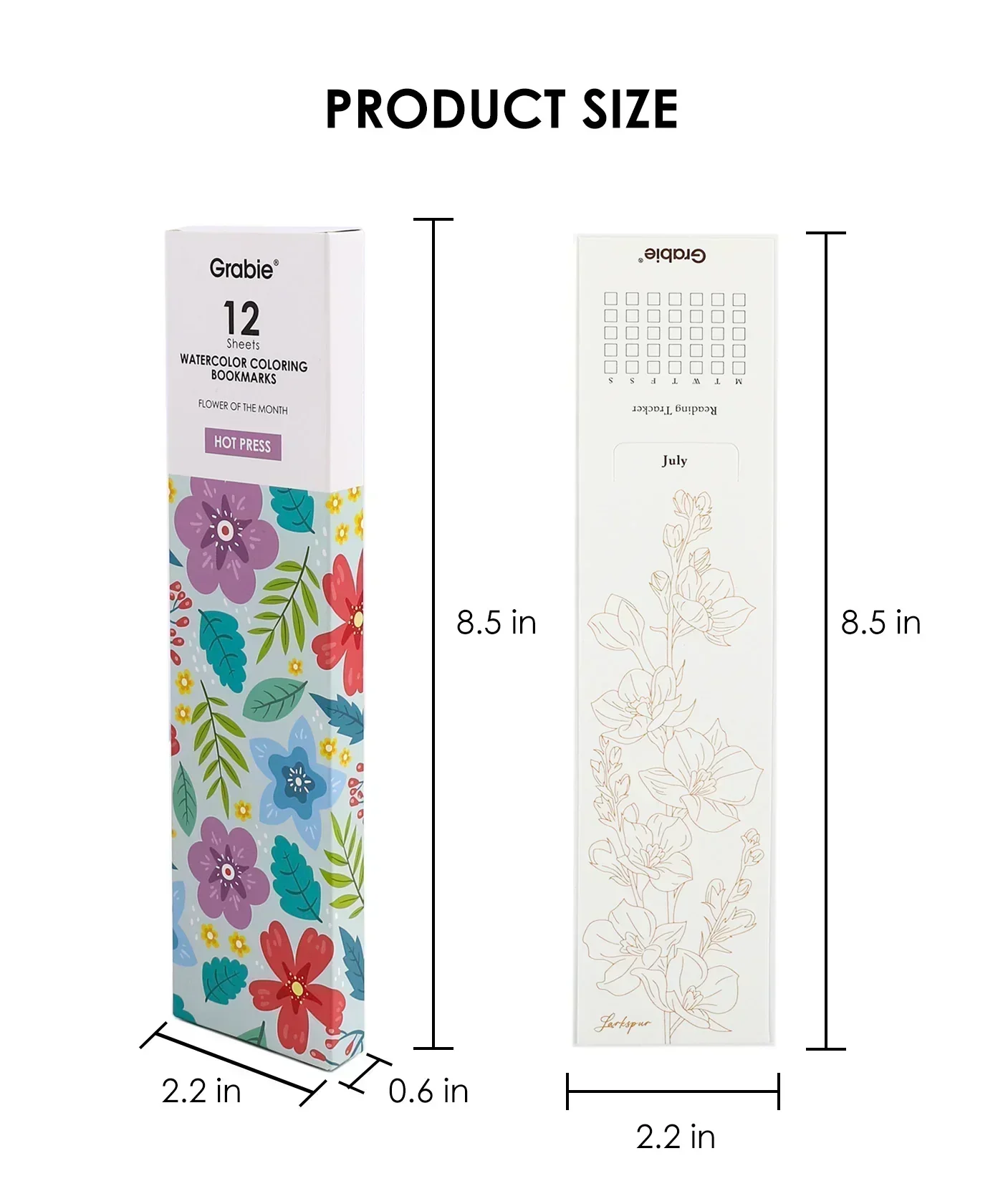 Watercolor Coloring Bookmarks With Watercolor Set - Image 9