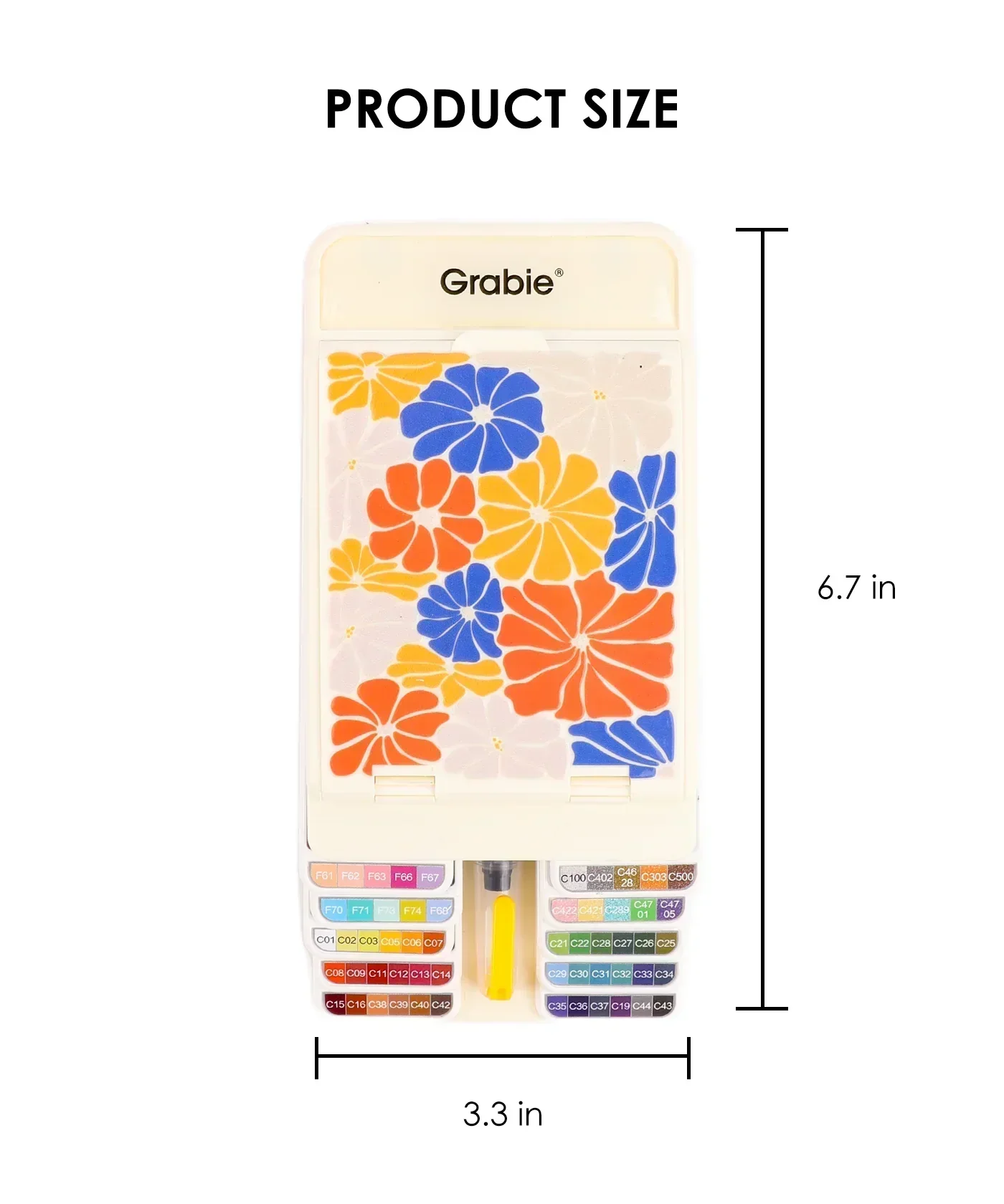 Foldable Watercolor Set Of 56 With Water Brush - Beige - Image 10
