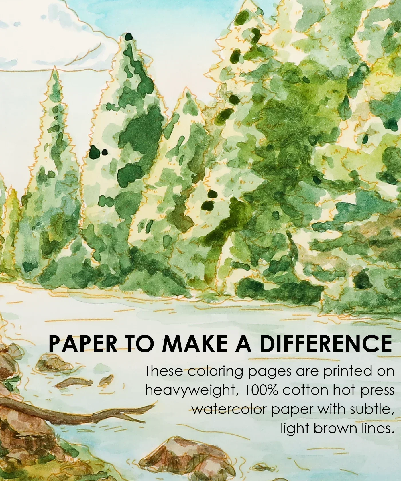 Forest-Themed Watercolor Coloring Club Box - Image 9