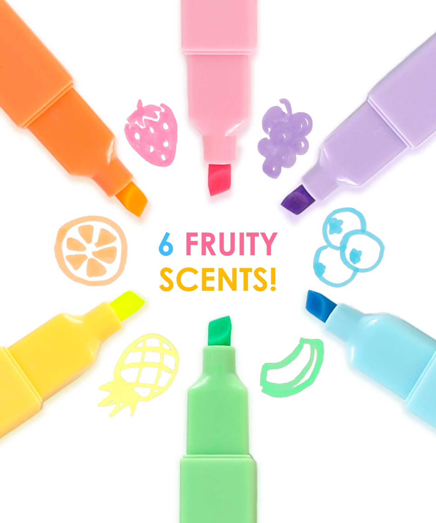 Fruit Scented Highlighter Set of 6 - Image 3